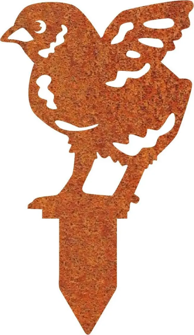 rusty friends Metalendier - Tuinbeeld - Kuiken - Cortenstaal - NL fabrikaat Kuiken 1