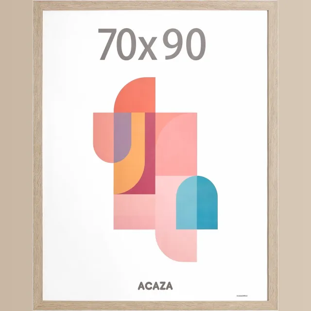 Acaza Fotolijst - Fotokader - Fotolijst 70x90 cm - Fotokader 70x90 cm - MDF Hout - Lichte Eik