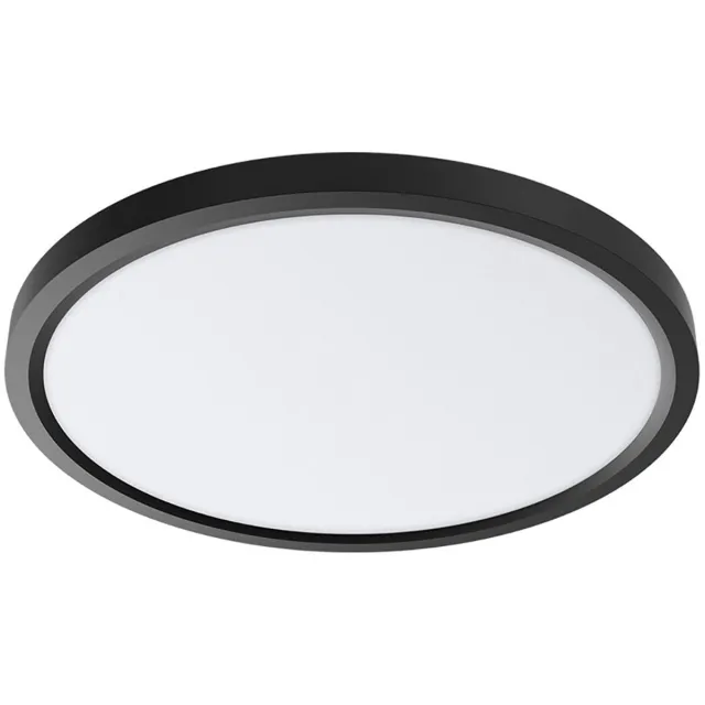 BES LED LED Plafondlamp - Brinton Jin - 45W 5280lm - Aanpasbare Lichtkleur 3000K-4000K-6500K - Ø500 mm - Opbouw - Rond - Zwart