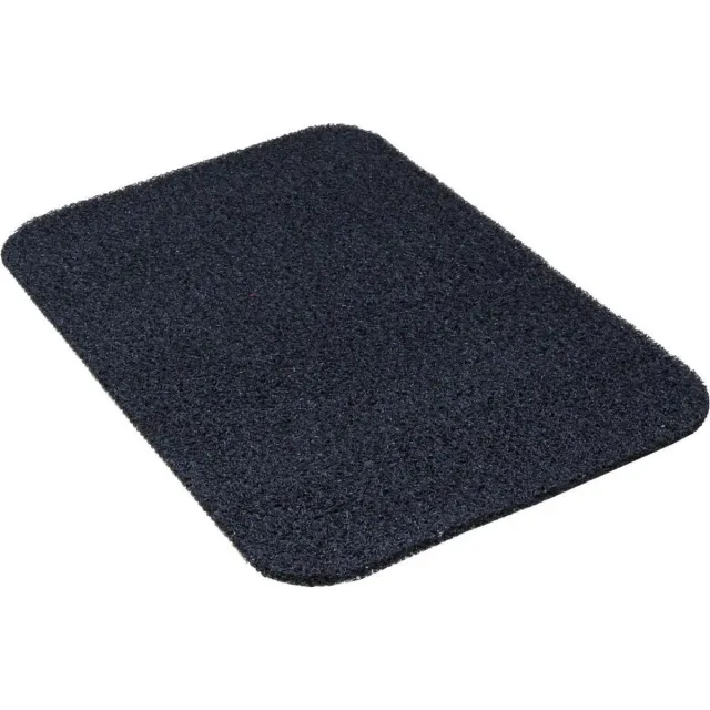 Hamat Schoonloopmat buiten - Curly buitenmat - 60 cm x 80 cm - 007 black zwart