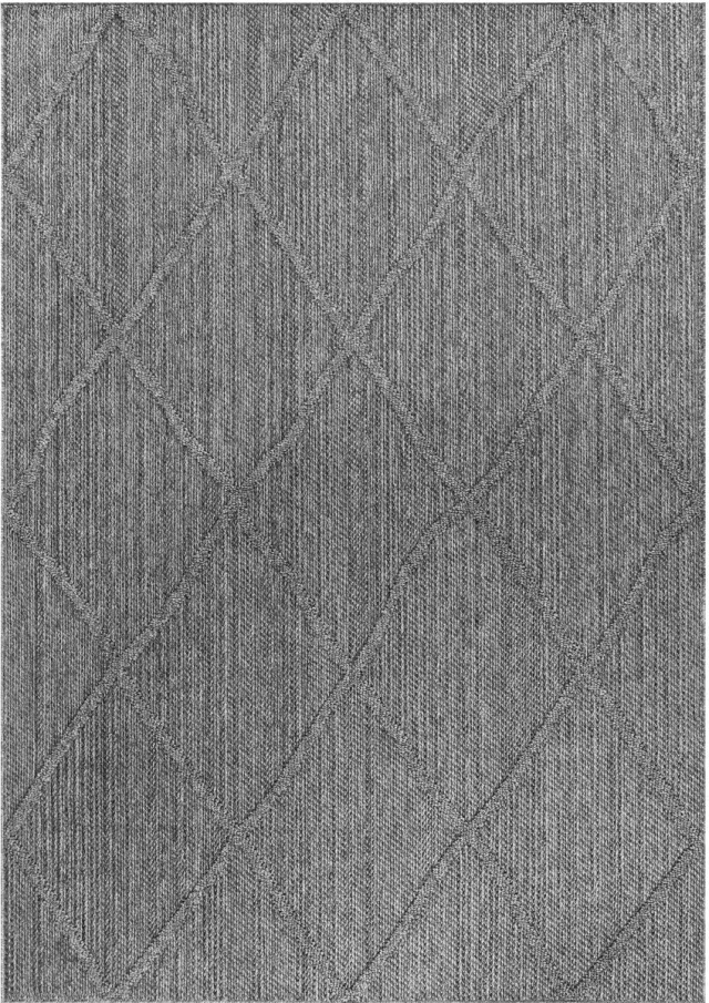 Dutch XXL Scandinavisch Vloerkleed | Tapijt | Patara | Ruiten | Grijs | 120x170 cm