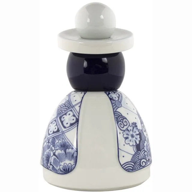 Royal Delft Proud Mary 6 - Mix Pattern Cobalt - figuur 17 cm Wit-Blauw