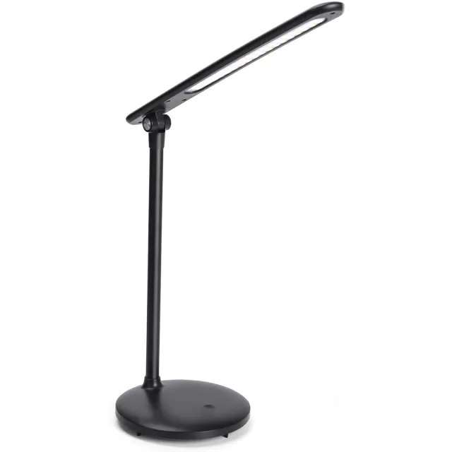 Aigostar Bureaulamp LED Dimbaar - 2700K - 6500K - USB Opladen - Opvouwbaar - Smart Touch - Leeslamp - 3W - Zwart