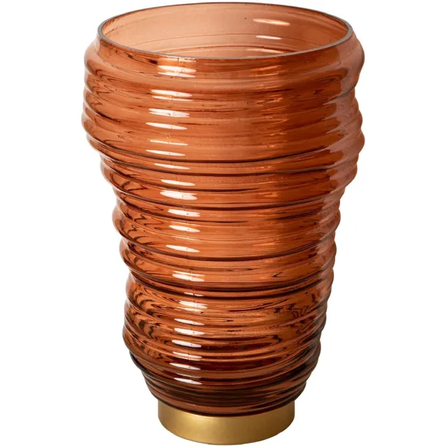 PTMD Windlicht Lane - Bruin - 20x20x27.5cm
