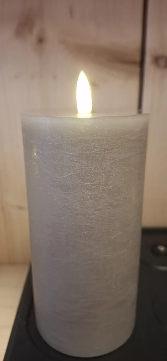 Mansion Atmosphere Led candle Rustic Grey