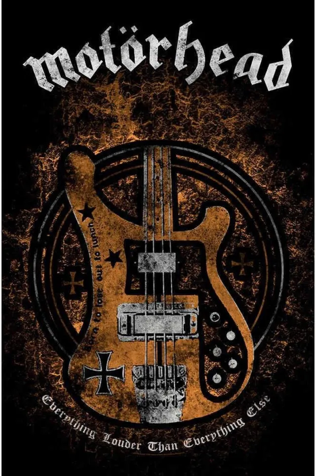 Rock Off Motorhead - Lemmy's Bass Textiel Poster - Multicolours