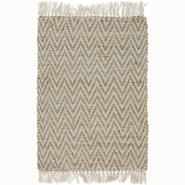 Beliani AFRIN - Laagpolig vloerkleed - Lichtbeige - 50 x 80 cm - Katoen