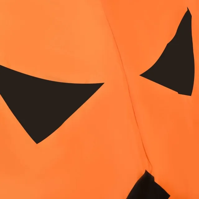 DESMIU Tuinbeeld – Opblaasbaar Met Ledverlichting – 76 x 64 x 115 cm – Polyester – Oranje – Halloween Tuindecoratie – Bewegende Kat