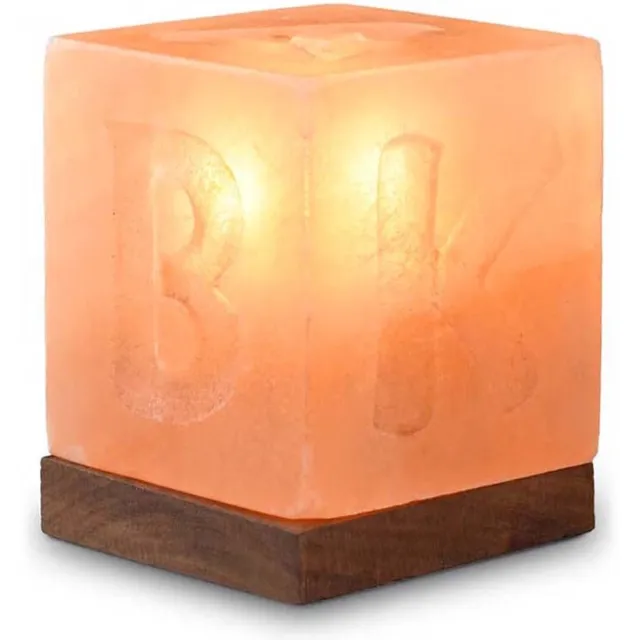 Crystal salt Himalaya Zoutlamp ABC Kubus, 44141, 10x10x12cm Oranje