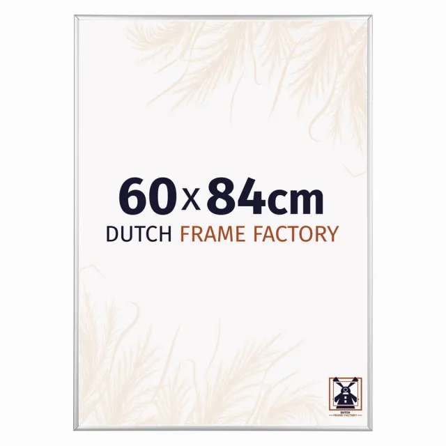 Dutch Frame Factory Fotolijst 60x84 cm - Aluminium - Zilver Hoogglans - Kampen
