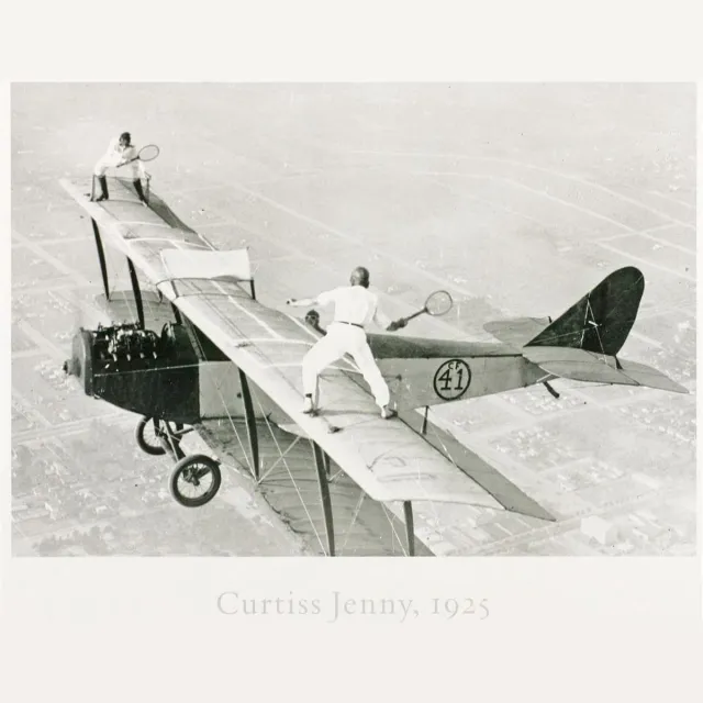 Catch Projecten Poster - Curtiss Jenny - Bettmann Archive - Zwart/Wit - Fotografie - Jaren 80