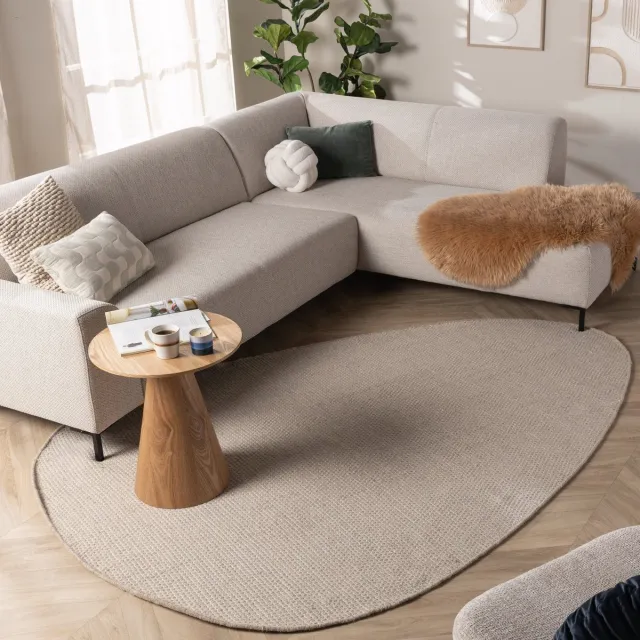 NATURL. Organisch vloerkleed - Bliss Creme/Wit - 80x150cm