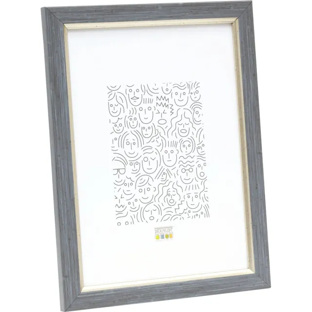 Deknudt Frames fotolijst S46AF7 - grijze schilderlook - biesje - 15x20 grijs