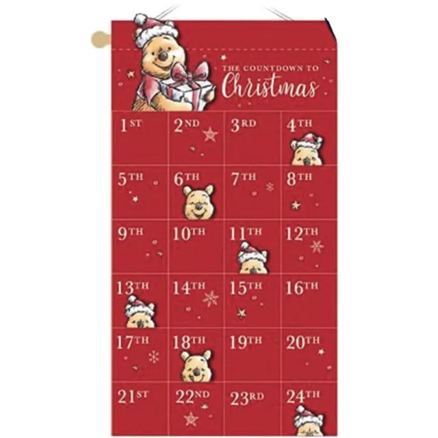 Disney Christmas, Advent kalender Winnie the Pooh (rood)