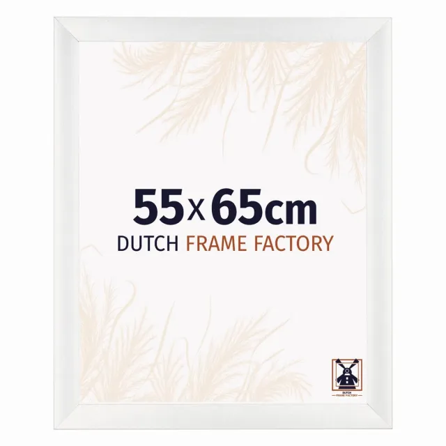 Dutch Frame Factory Fotolijst 55x65 cm - MDF - Wit Geveegd - Praag