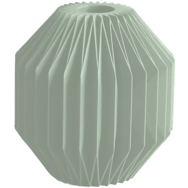 Layvo CALEN Vaas - Salie - D24 x H25 cm - droogbloemen vaas - moderne vaas - gerecycled plastic