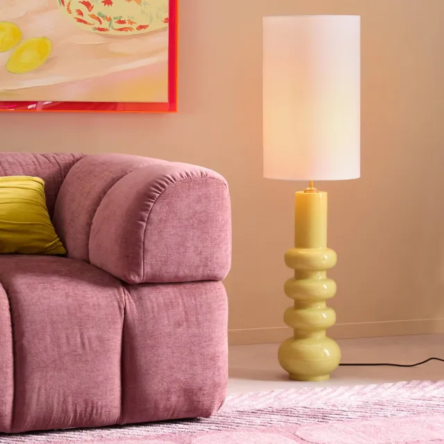 NOUS Living vloerlamp Lily (Ø30x111 cm) Geelgroen