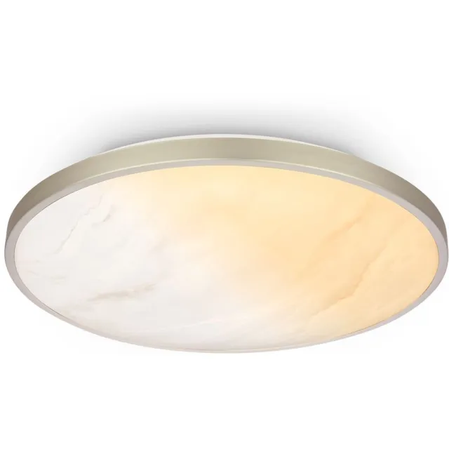 Briloner Competo - LED Plafondlamp - dimbaar plafonniére - met afstandsbediening - CCT - alabaster design - Ø38 cm - wit