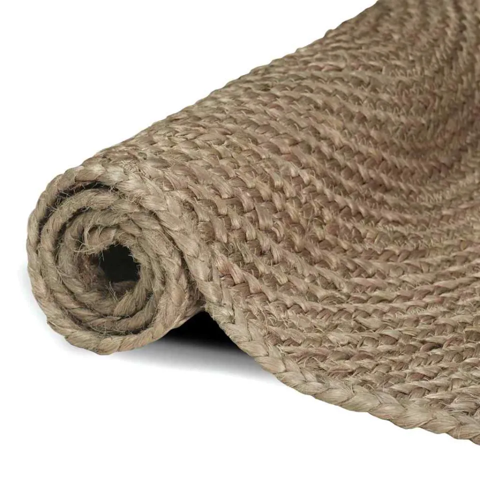 vidaXL Vloerkleden Grijs 60 x 250 cm Jute, foto 4
