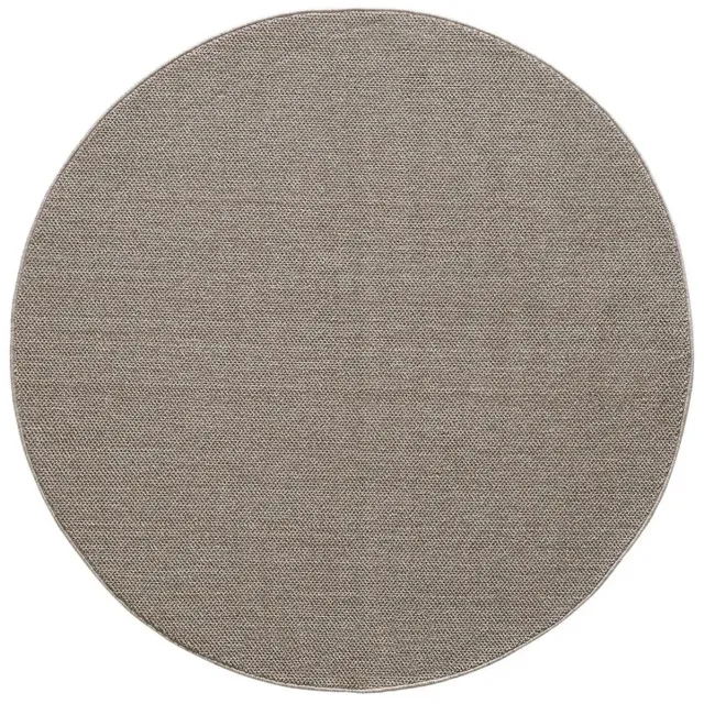 Dutch XXL Rond Vloerkleed | Tapijt | Loom | Uni | Bruin | 120x120 cm