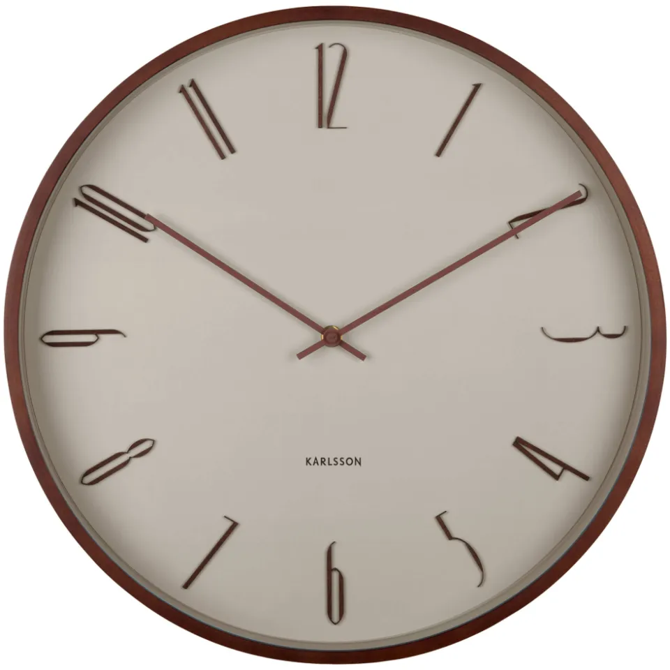Karlsson Scandia wandklok beige, foto 2