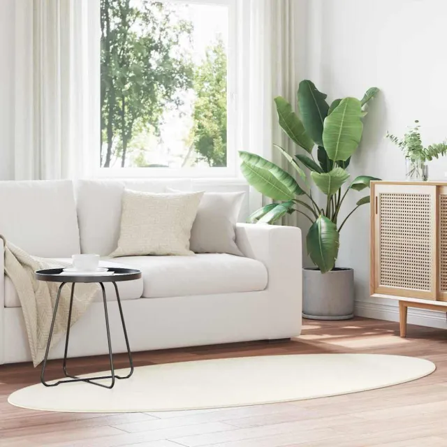vidaXL Tapijt HUARTE Crèmekleurig 100 x 200 cm 100% Polyester, foto 2