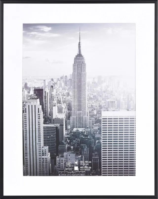 Henzo Fotolijst - Henzo - Manhattan - Fotomaat 40x50 cm - Zwart