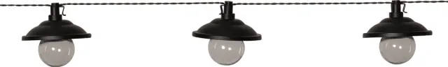 Star Trading Solar lichtketting Globe Shade, warm wit, batterij, 180cm