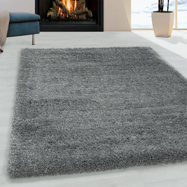 Muratap Pearl Soft Hoogpolig Vloerkleed Lichtgrijs- 240x340 CM Licht grijs