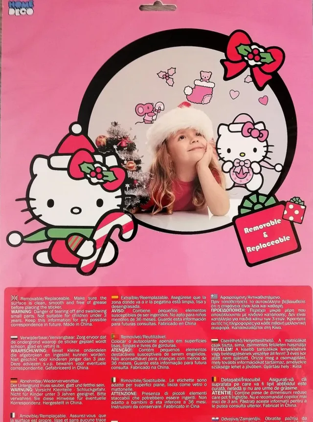 Home Deco Hello Kitty muurstickers Roze