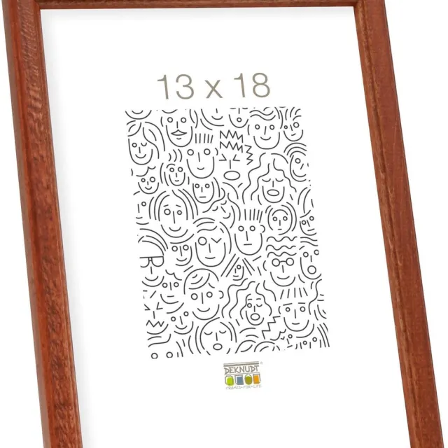 Deknudt Frames fotolijst S236H3 - bruin - hout - foto: 13x18 cm donkerbruin