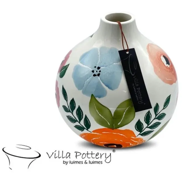 Villa Pottery Vaas - Villa Pottery - Decoratie - Woondecoratie - Keramiek - Beautifulgarden 5_1 blauw
