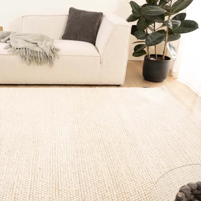 Nordic Weavers Wollen vloerkleed - Fjell wit 300x400