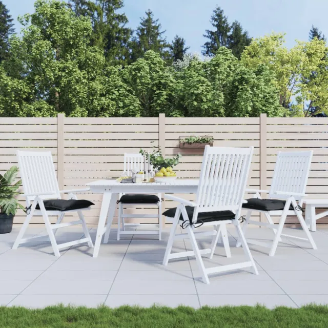 vidaXL Palletkussens 4 st 50x50x7 cm oxford stof zwart