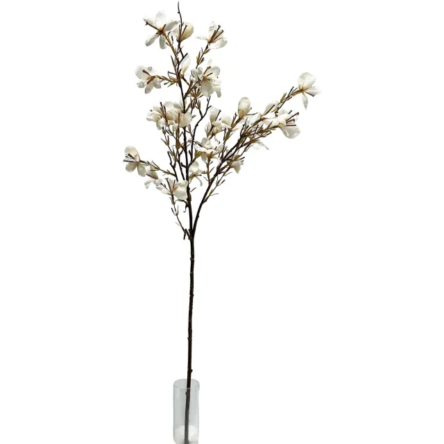 homebound by ky Kunsttak Pauwenbloem 81cm off-white Beige