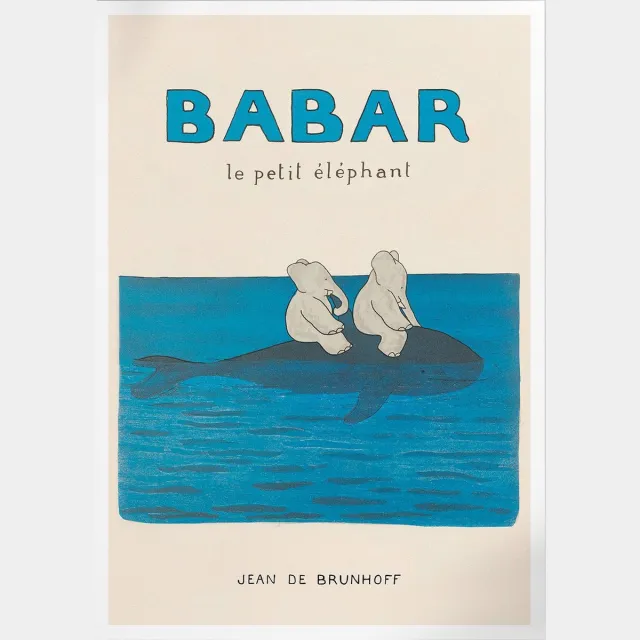 Pepperwall Le Voyage De Babar 2 (Babar de Olifant) | Poster | B2: 50 x 70 cm Multikleur