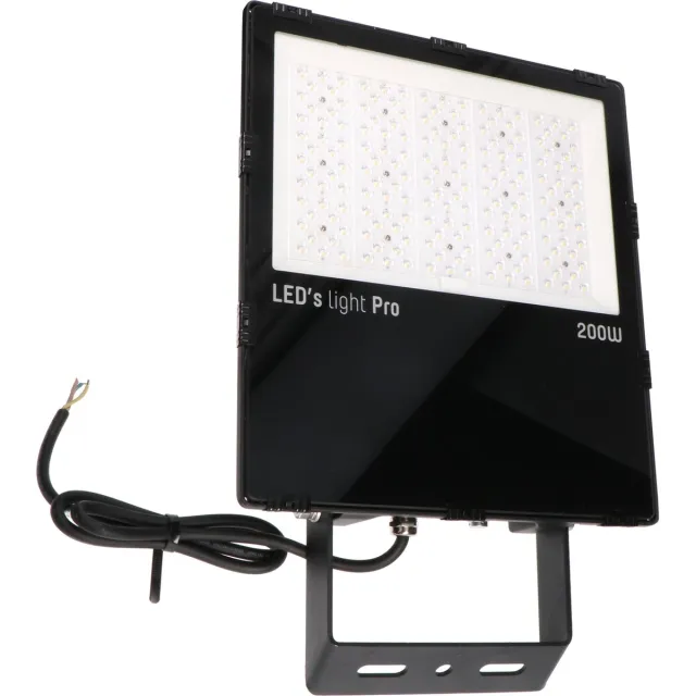 LED's Light Pro Floodlight 26400 - Waterdicht IP66 en C4 roestbestendig - Levensduur tot 25 jaar - 200W - Schijnwerper - Verstraler - Led straler buiten - Schijnwerpers zwart