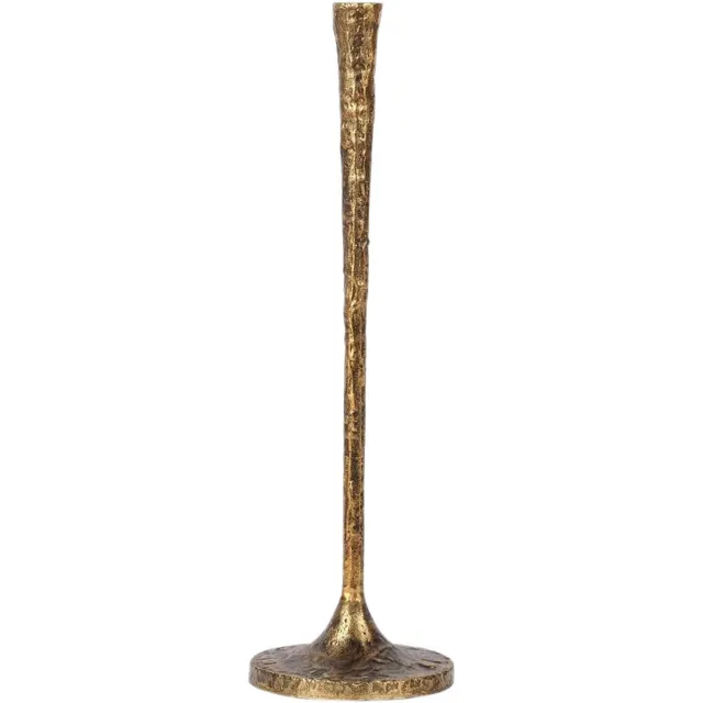 Rasteli Kaarsenhouder - metaal - goud - D15 x H51 cm