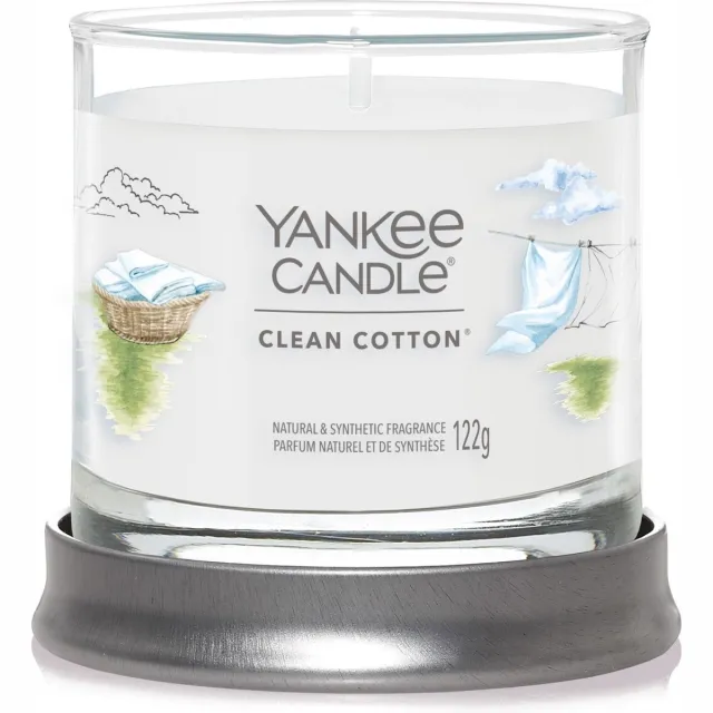 Yankee Candle YC Clean Cotton Signature Small Tumbler Wit
