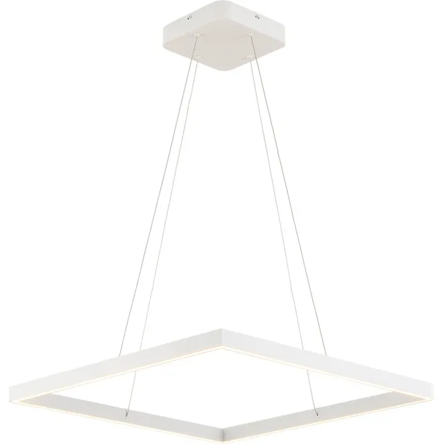 Fantasia Guri LED hanglamp vierkant wit 60x60 cm, 65W, 3575 lumen, 3000K warm wit, dimbaar, IP20