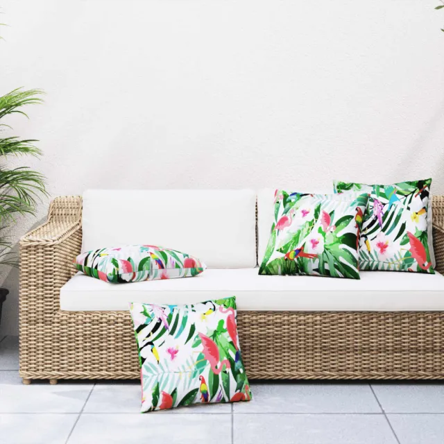 vidaXL Sierkussens 4 st 60x60 cm stof meerkleurig