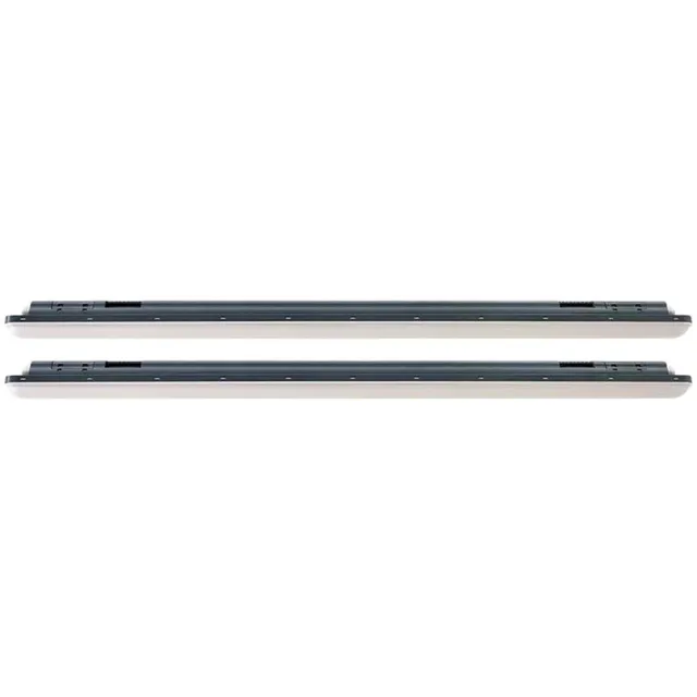 V-TAC LED diffuser armatuur High bay armatuur Plafondarmatuur Garage armatuur Vochtbestendig armatuur, straalbestendig, stralingshoek 120°, 48W 5760lm 6500K cool white, L 150 cm, set van 2 Wit