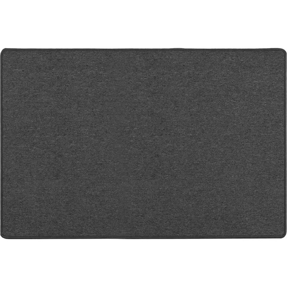 vidaXL Tapijt Loper Donkergrijs 100 x 150 cm 100% Polypropyleen Middelgrijs