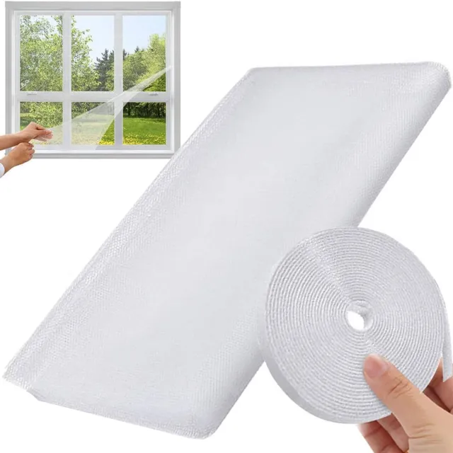Lumors 2 xHorrengaas ramen 130x 150- Muggengaas - Hordeur - Vliegengaas lumors- zelfklevend- op Wit