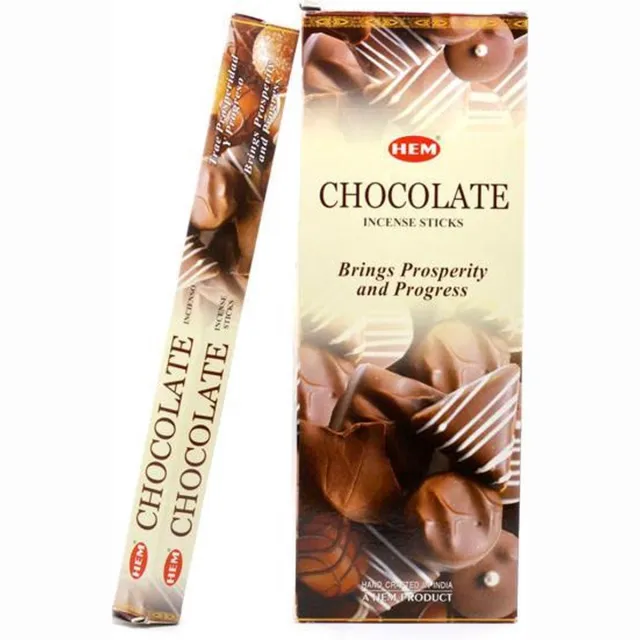 HEM Wierook - Chocolate - Slof (6 pakjes/120 stokjes)