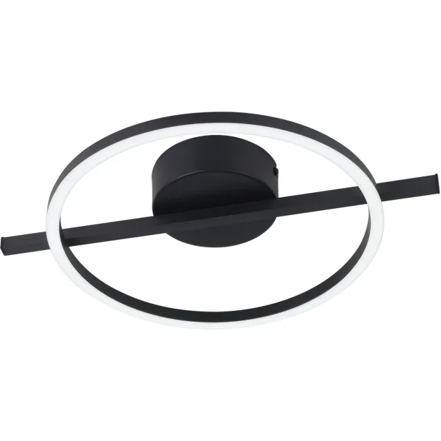 Eglo Gambulaga 1 Plafondlamp - 40 cm - Zwart/Wit - Instelbaar RGB & wit licht - Dimbaar