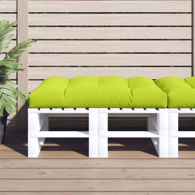 vidaXL Palletkussen 120x80x12 cm stof heldergroen groen