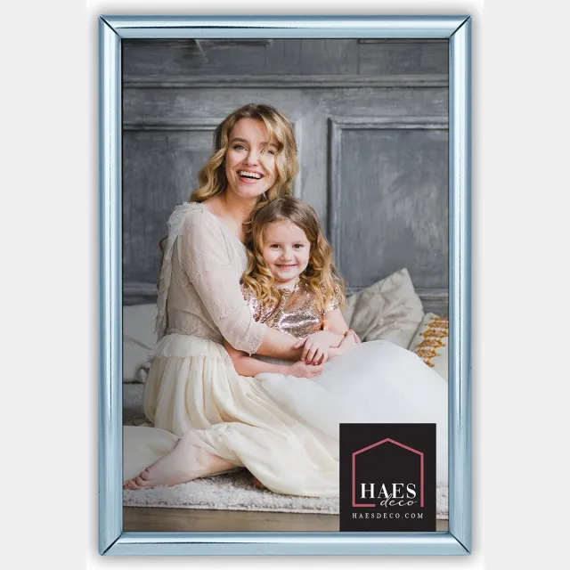 HAES deco Verzilverde Fotolijst Como voor 1 foto van 5x8 cm - VP12108