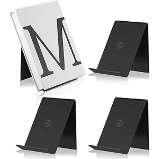Equivera Boekenstandaard - Boekensteun - Boekenhouder - Boeken Standaard - Leesstandaard - Book holder Zwart