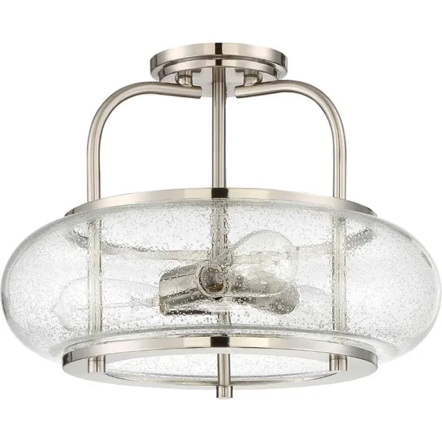 Quoizel LED Plafondlamp Trilogy | 3X E27 Max 60W | Dimbaar | Brushed Nickel Geen